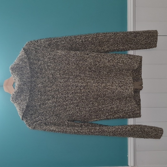 Woman's small Jana brown and beige knit zip up cadigan. - Picture 3 of 7